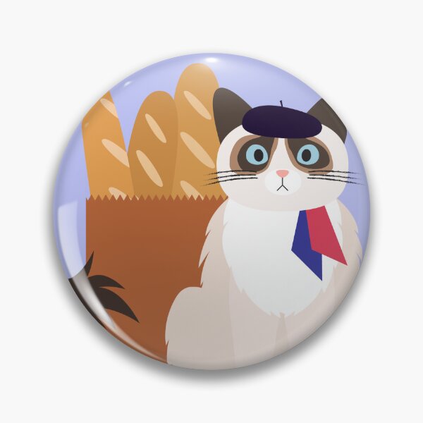 Item preview, Gato del Día de la Bastilla designed and sold by katnanigans.