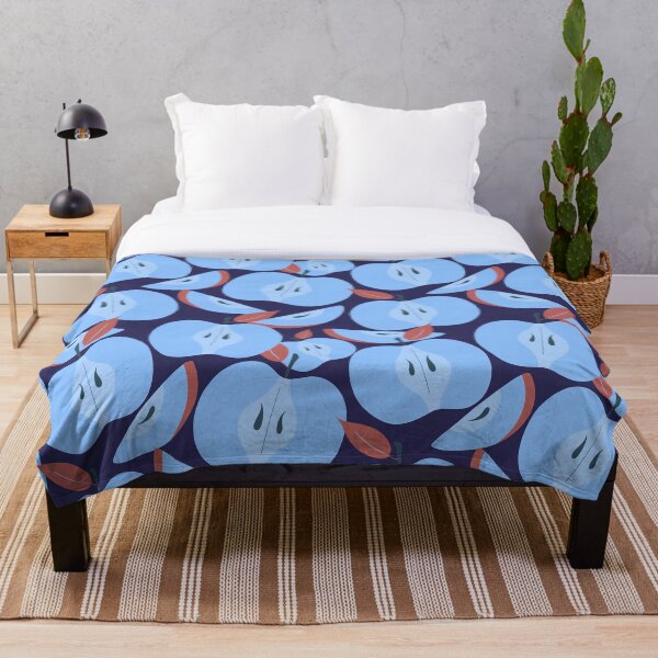 Item preview, Minimalistic blue apple  designed and sold by Deviarty.