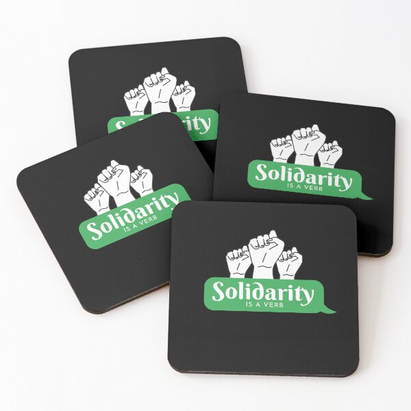 Item preview, Copy of Copy of solidarity is a verb - solidarity supporters- human rights gift support designed and sold by zakibenj.