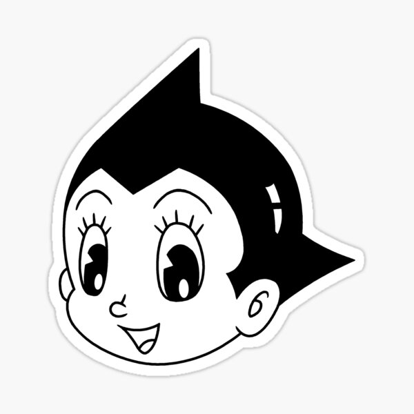 "Basic Astroboy black" Sticker for Sale by ANAIDEIADESIGNS Redbubble