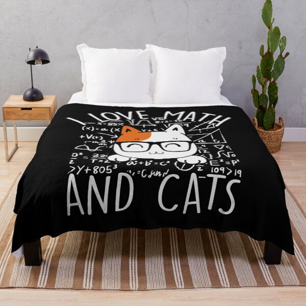 Item preview, I Love Math And Cats Funny Kitty Lovers designed and sold by mohalaz.