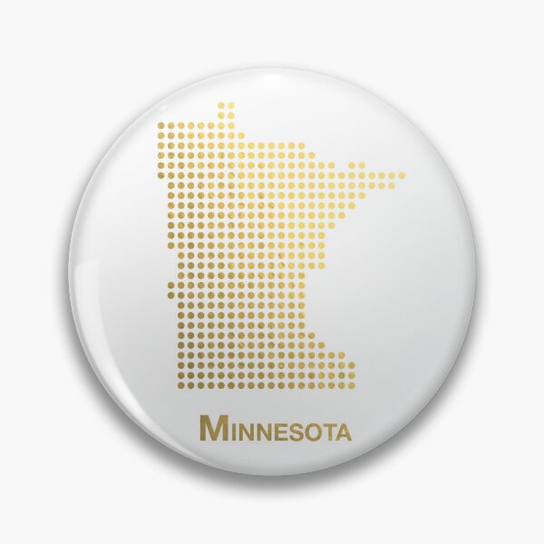 Item preview, Minnesota gold dotted map designed and sold by captaingursel.