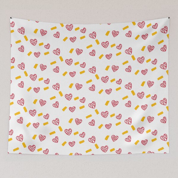 Item preview, red valentine heart doodles designed and sold by meh4u2.