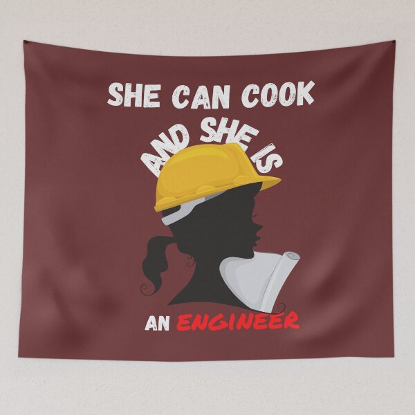 Item preview, She Can Cook She is an Engineer Funny T-Shirt designed and sold by LJ4EVER.