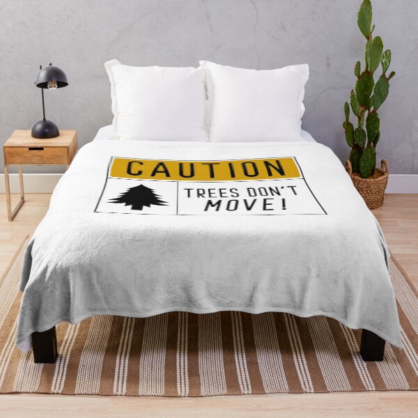 Item preview, Caution Trees Don't Move - Funny Skiing Warning Sign Quotes designed and sold by ferdaousseshop.