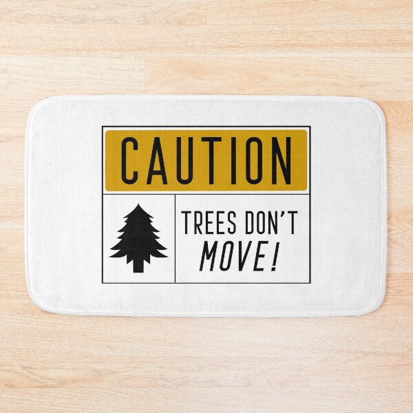 Item preview, Caution Trees Don't Move - Funny Skiing Warning Sign Quotes designed and sold by ferdaousseshop.