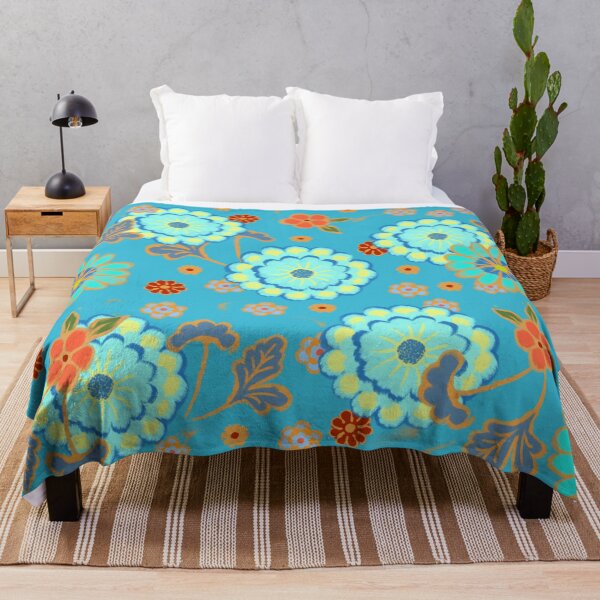 Item preview, Blue flowers designed and sold by Mary Jane Lange.