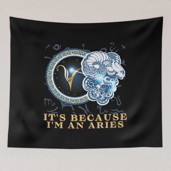 Item preview, Its because I am an Aries Zodiac Sign Astrology Aries 2022 Birthday Gift designed and sold by SweetbeStore.