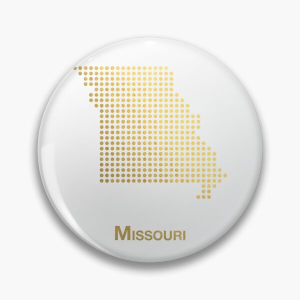 Item preview, Missouri gold dotted map designed and sold by captaingursel.