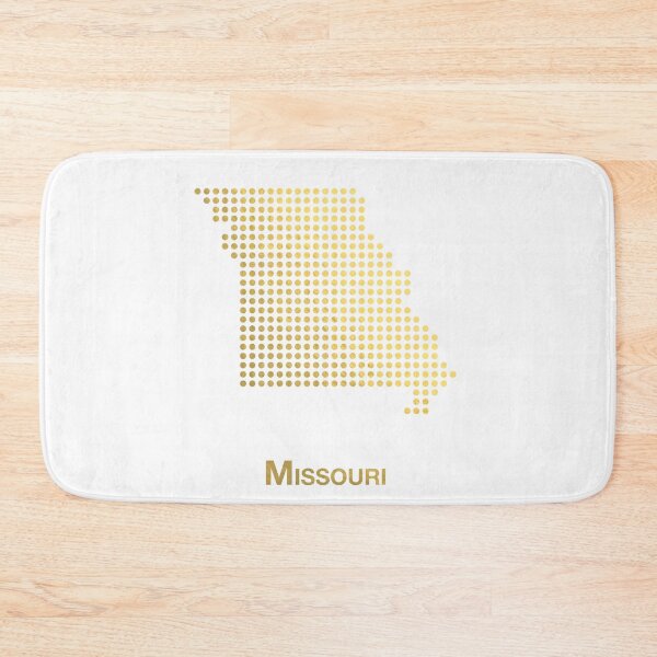 Item preview, Missouri gold dotted map designed and sold by captaingursel.