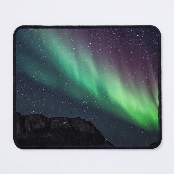 Item preview, Mountains Aurora Stars Night Sky Peak Summit designed and sold by simplife-art.