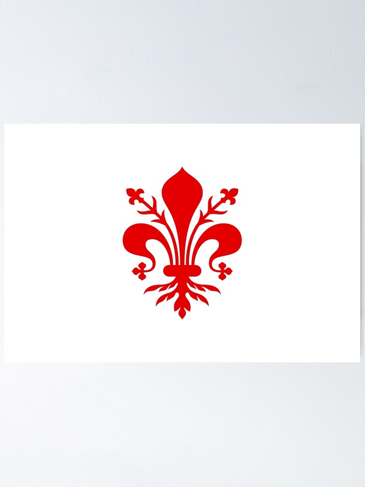 "Civil Flag of the Republic of Florence, Italy" Poster for Sale by Freihalt Redbubble