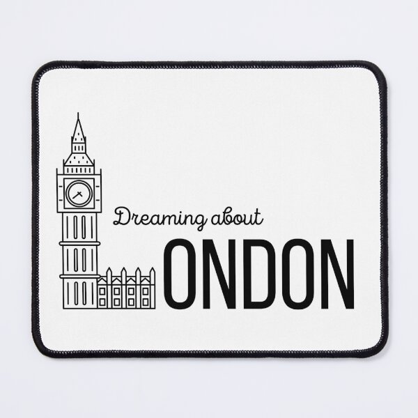 Item preview, Dreaming about London, Big Ben integrated in the word London designed and sold by Designbyfia.