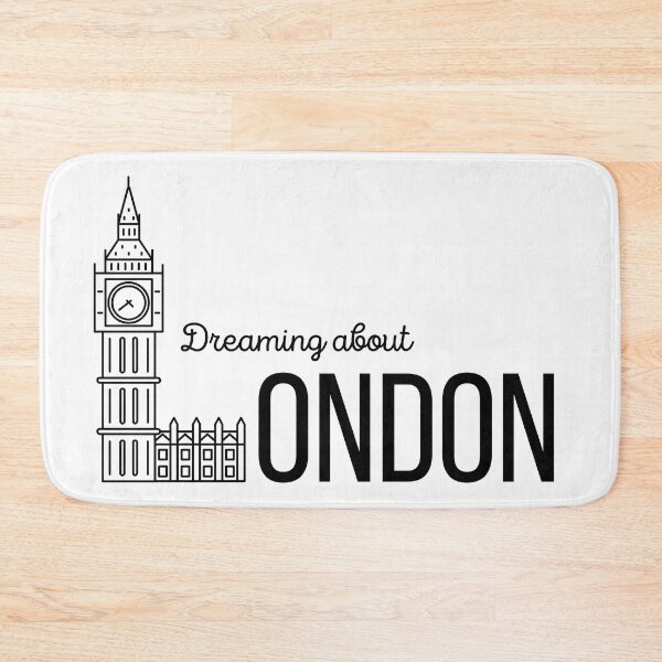 Item preview, Dreaming about London, Big Ben integrated in the word London designed and sold by Designbyfia.