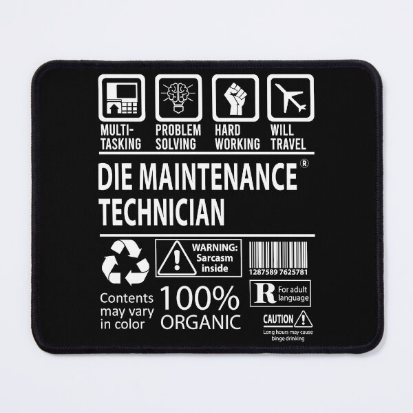 Item preview, Die Maintenance Technician T Shirt - MultiTasking Certified Job Gift Item Tee designed and sold by andahanson.