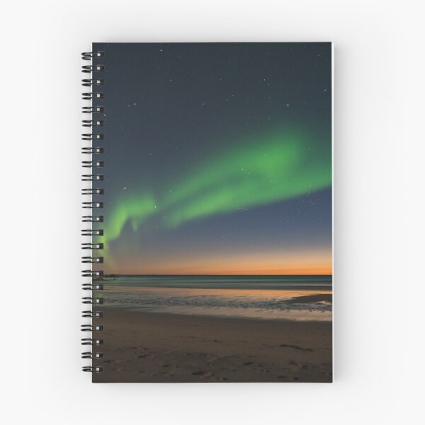Item preview, Northern Lights Beach Sea Aurora Borealis Coast designed and sold by simplife-art.