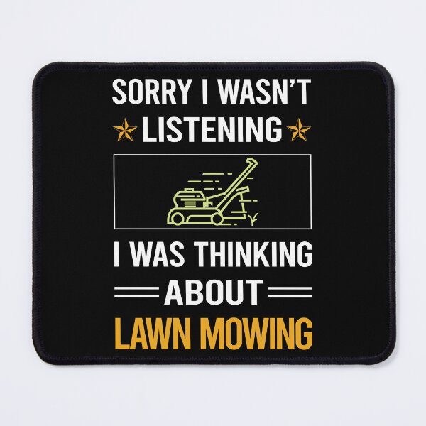 Item preview, Funny Listening Lawn Mowing Mower Lawnmower designed and sold by fatherbarliman.