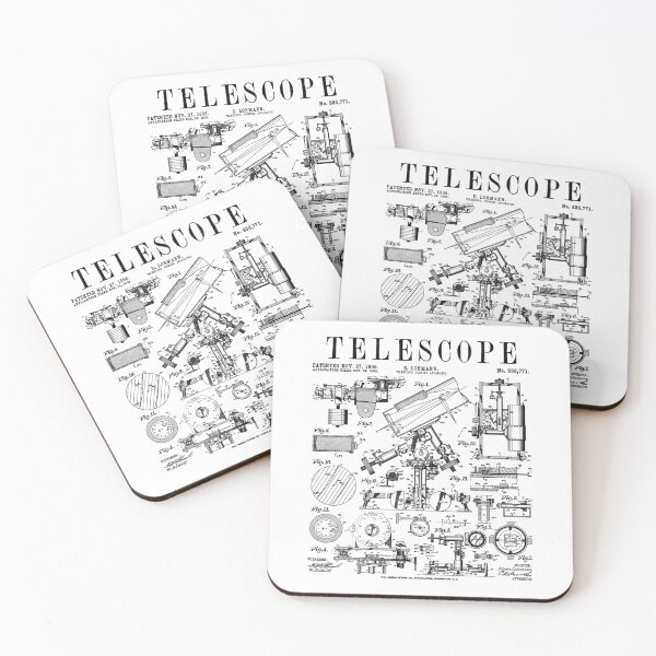 Item preview, Astronomy Teacher Astronomer Telescope Vintage Patent Print designed and sold by GrandeDuc.