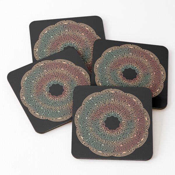 Item preview, Gold Red Green Mandala Maze Puzzle designed and sold by Suzanne Uchytil.