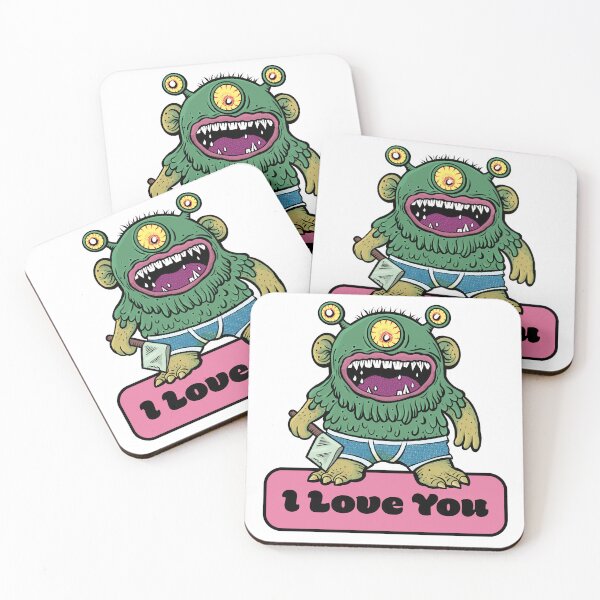 Item preview, Romantic Green Love Monster designed and sold by RGB-Ginger.