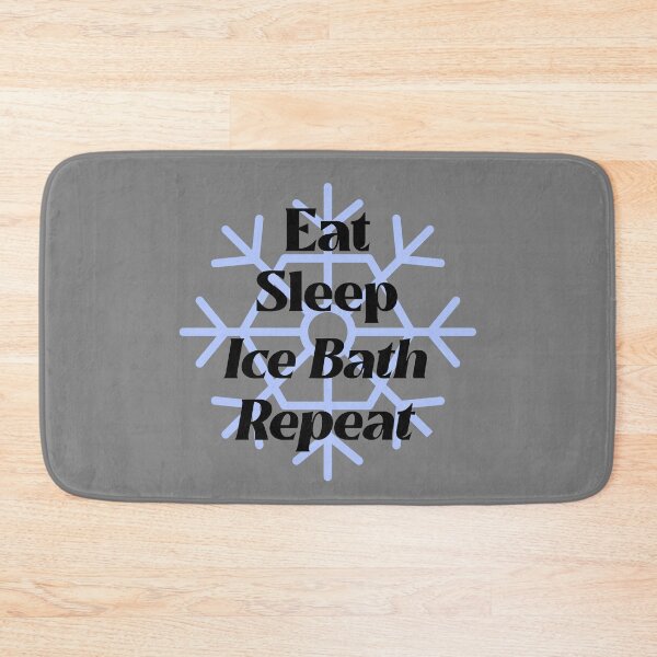 Item preview, Eat Sleep Ice Bath Repeat - Light Blue - Wild Swimming Tees designed and sold by WildSwimming.