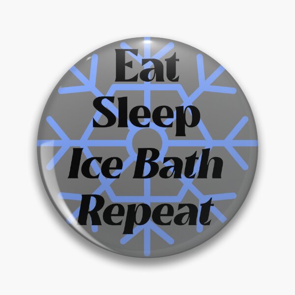 Item preview, Eat Sleep Ice Bath Repeat - Blue - Wild Swimming Tees designed and sold by WildSwimming.