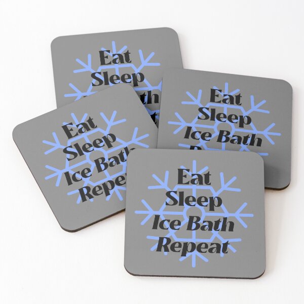 Item preview, Eat Sleep Ice Bath Repeat - Blue - Wild Swimming Tees designed and sold by WildSwimming.