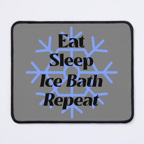 Item preview, Eat Sleep Ice Bath Repeat - Blue - Wild Swimming Tees designed and sold by WildSwimming.