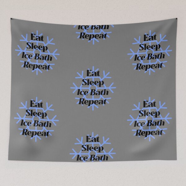 Item preview, Eat Sleep Ice Bath Repeat - Blue - Wild Swimming Tees designed and sold by WildSwimming.