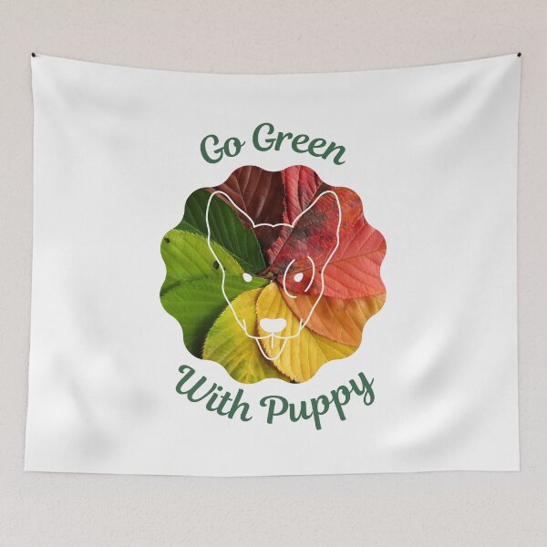 Item preview, Go Green With Puppy designed and sold by kucingmaikan.