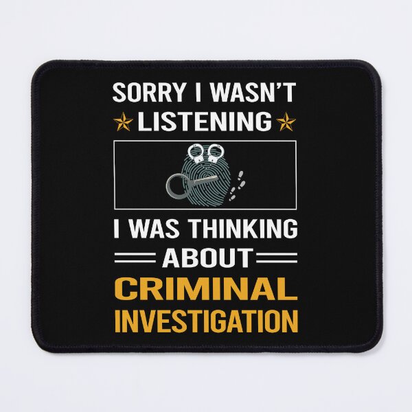 Item preview, Funny Listening Criminal Investigation Criminology designed and sold by jiggleterrified.