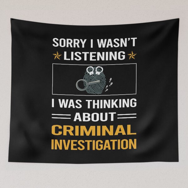 Item preview, Funny Listening Criminal Investigation Criminology designed and sold by jiggleterrified.