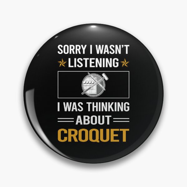 Item preview, Funny Listening Croquet designed and sold by jiggleterrified.