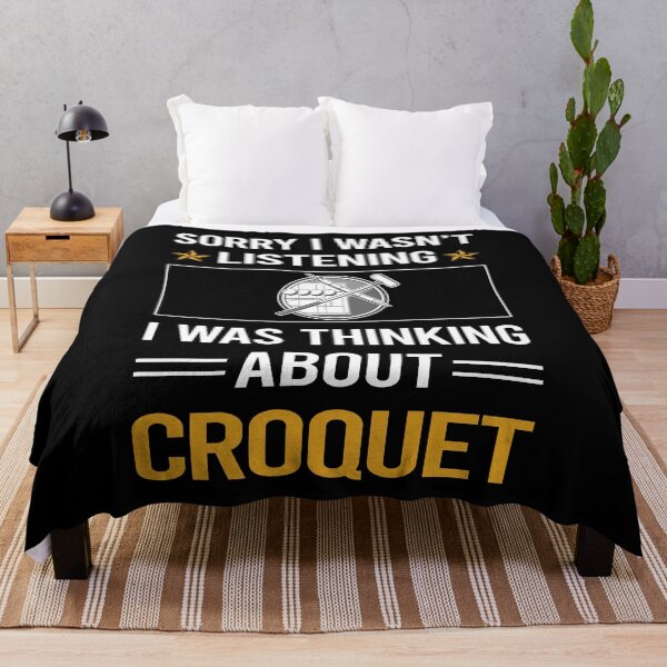 Item preview, Funny Listening Croquet designed and sold by jiggleterrified.