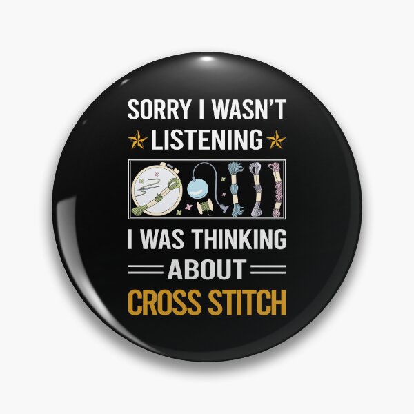 Item preview, Funny Listening Cross Stitch Stitching designed and sold by jiggleterrified.