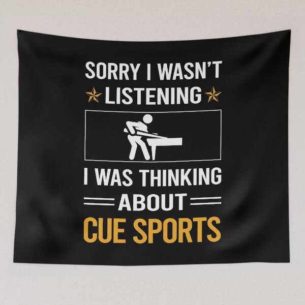 Item preview, Funny Listening Cue Sports designed and sold by jiggleterrified.