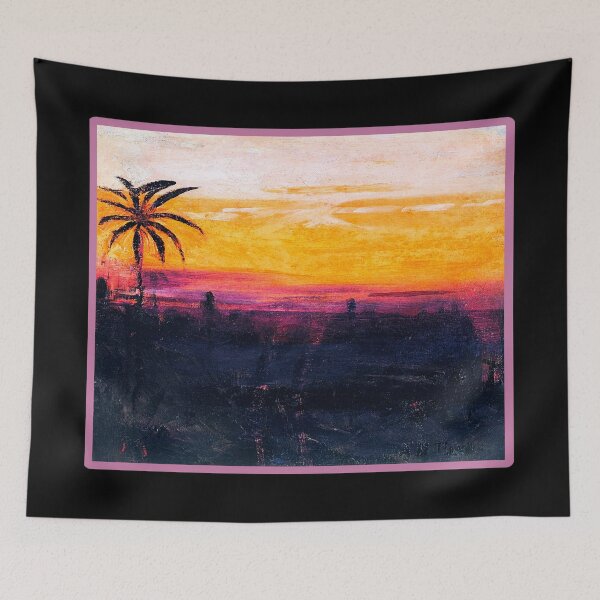 Item preview, Tropical Sunset Beach Scene Art designed and sold by KathteeDesign.