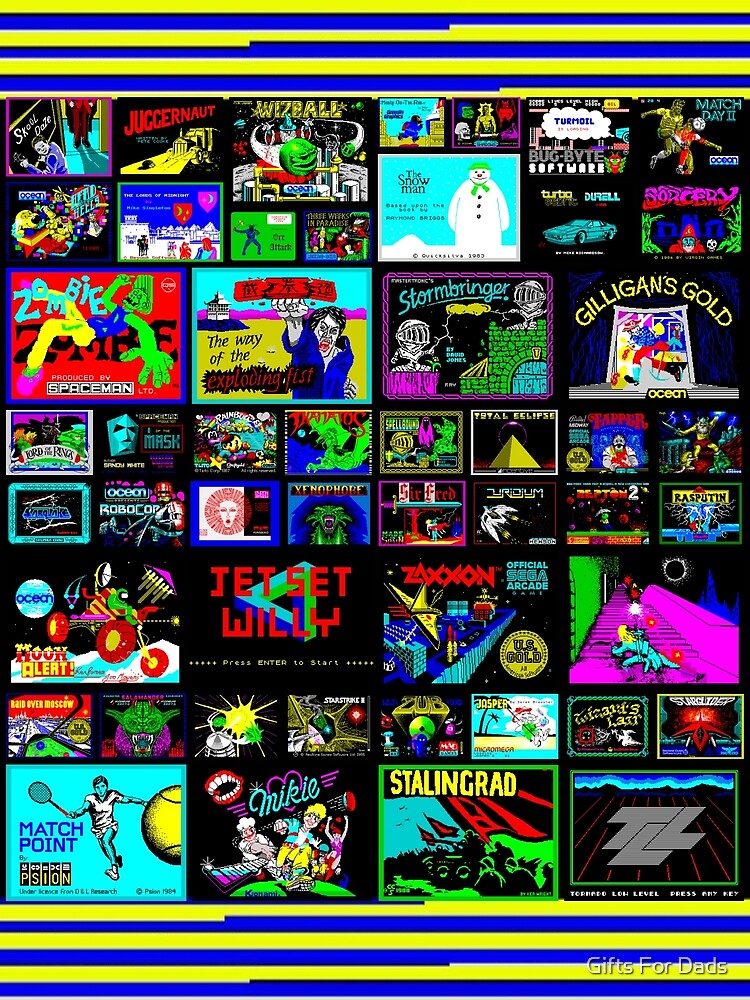 ZX Spectrum T-Shirt Game Loading Screens Part I