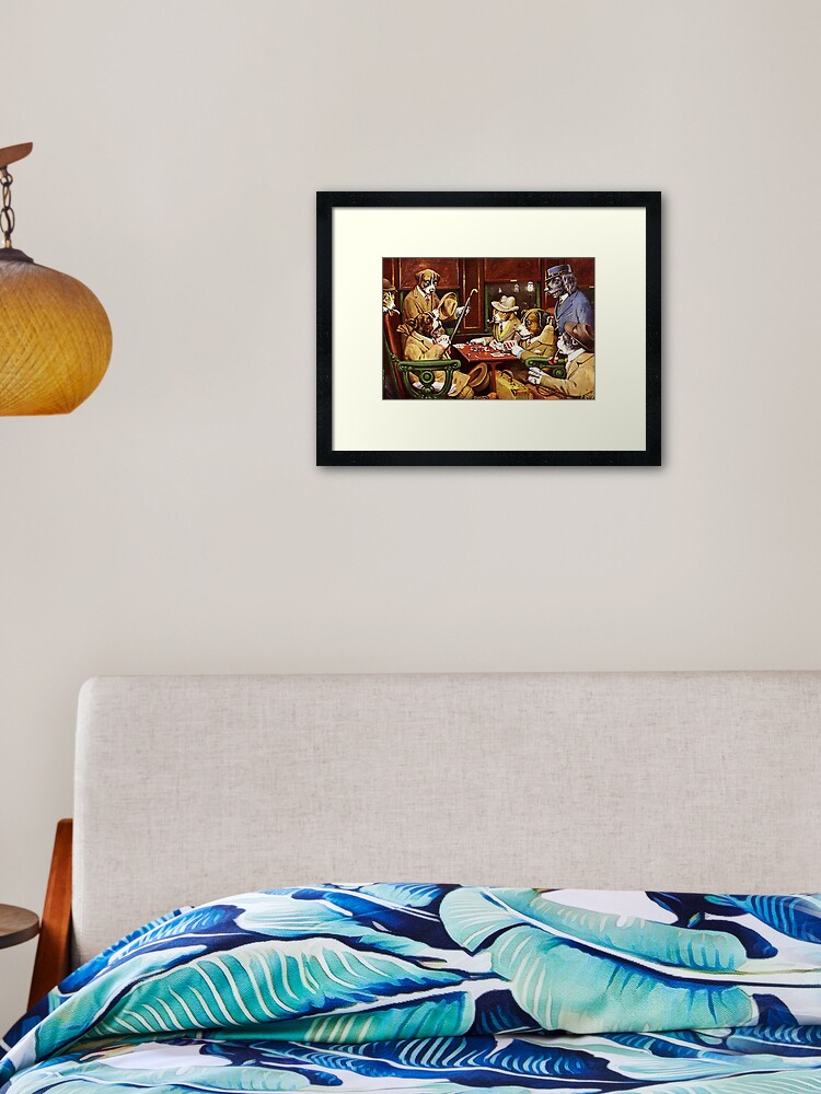 Thumbnail 2 of 7, Framed Art Print, Cassius Marcellus Coolidge - His station and four aces designed and sold by PeacefulRiver.