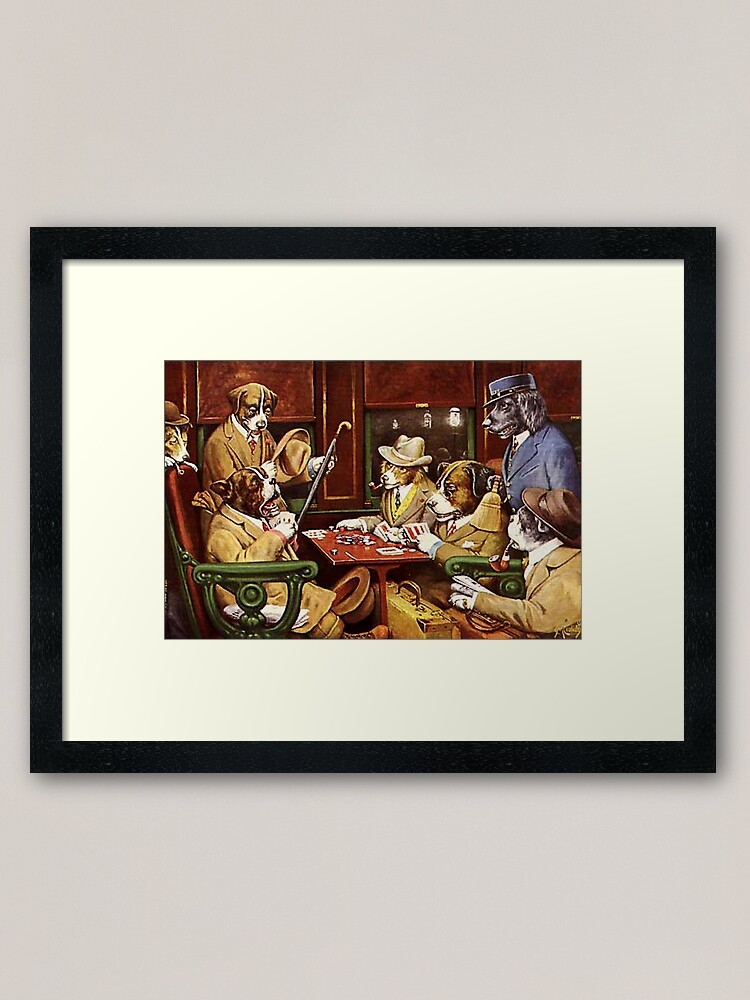Thumbnail 1 of 7, Framed Art Print, Cassius Marcellus Coolidge - His station and four aces designed and sold by PeacefulRiver.