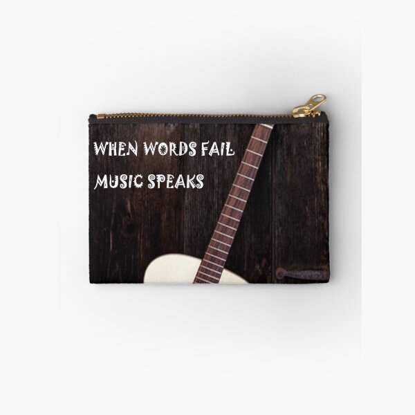 Item preview, Guitar, when words fail, music speaks designed and sold by Sanaa95-21BK.