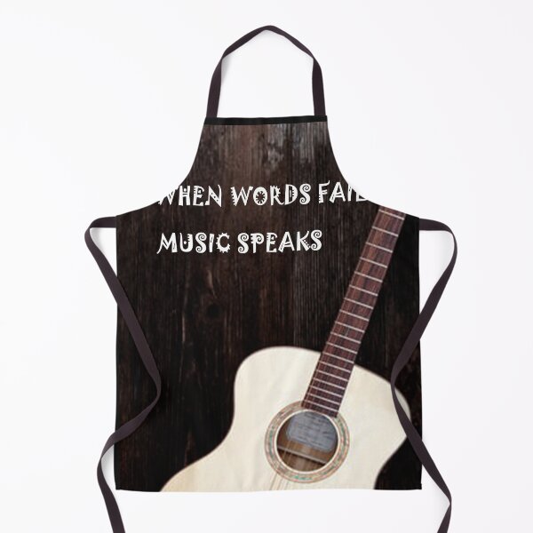 Item preview, Guitar, when words fail, music speaks designed and sold by Sanaa95-21BK.