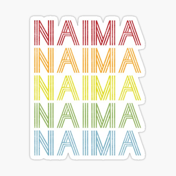 Naima Name T Shirt - Naima Vintage Retro Naima Name Gift Item Tee
