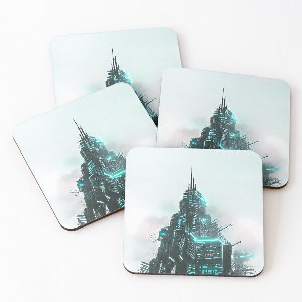Item preview, Abstract Dystopian Architecture in Cyberpunk Style designed and sold by Arkneer.