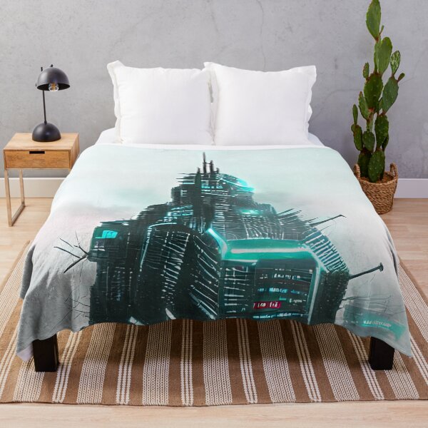 Item preview, Abstract Dystopian Architecture in Cyberpunk Style designed and sold by Arkneer.