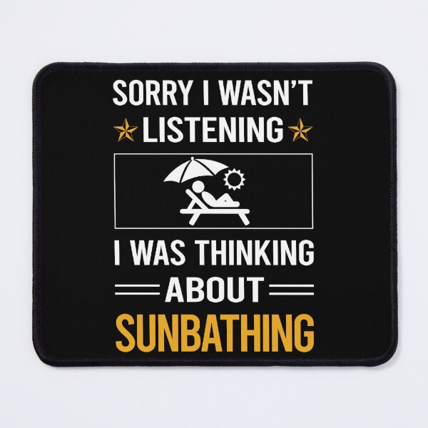 Item preview, Funny Listening Sun Bathing Sunbathing Sunbathe designed and sold by RandalDavis.