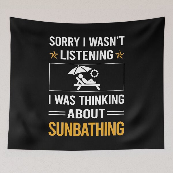 Item preview, Funny Listening Sun Bathing Sunbathing Sunbathe designed and sold by RandalDavis.