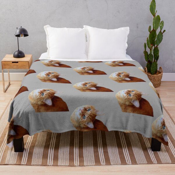 Item preview, Orange cat with blue eyes looking up backwards design | Cute and fluffy kitty cat | Cat lover | Funny kitty cat design designed and sold by TatianaLG.