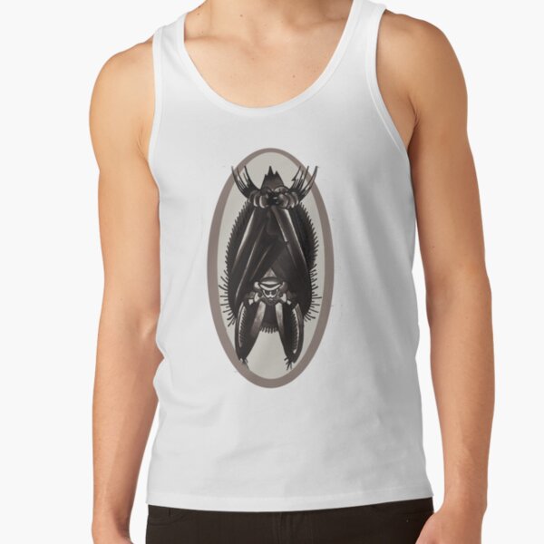 hanging bat, old school tattoo bat Tank Top