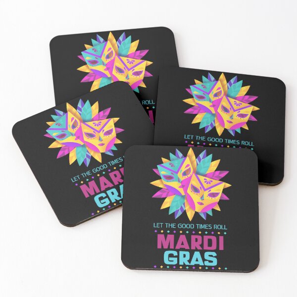 Item preview, Mardi gras quote, Let the good times roll - Colorful Mardi Gras  designed and sold by NobelFashion.